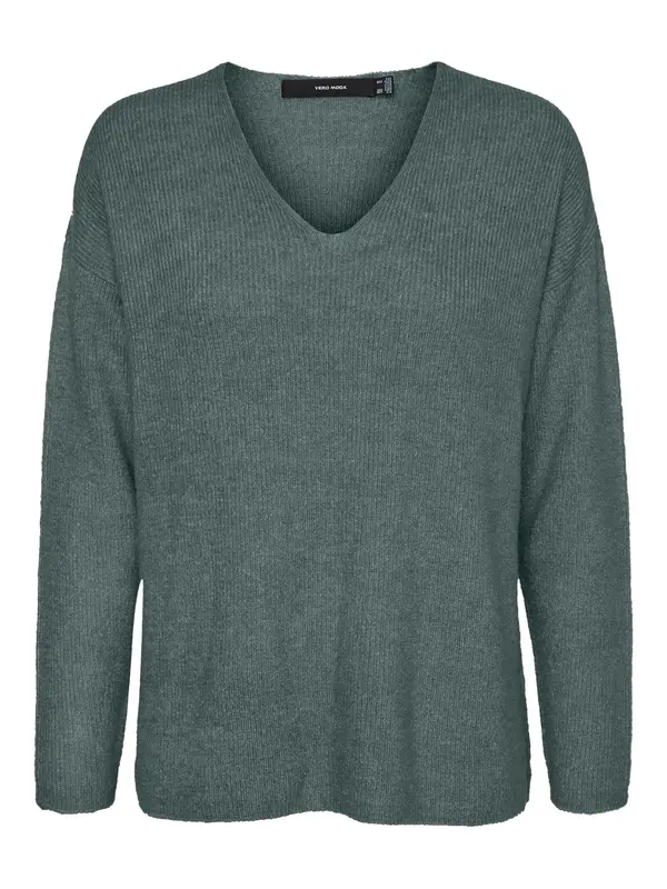 Vero Moda VERO MODA Pulover 'Lefile'  tamno zelena