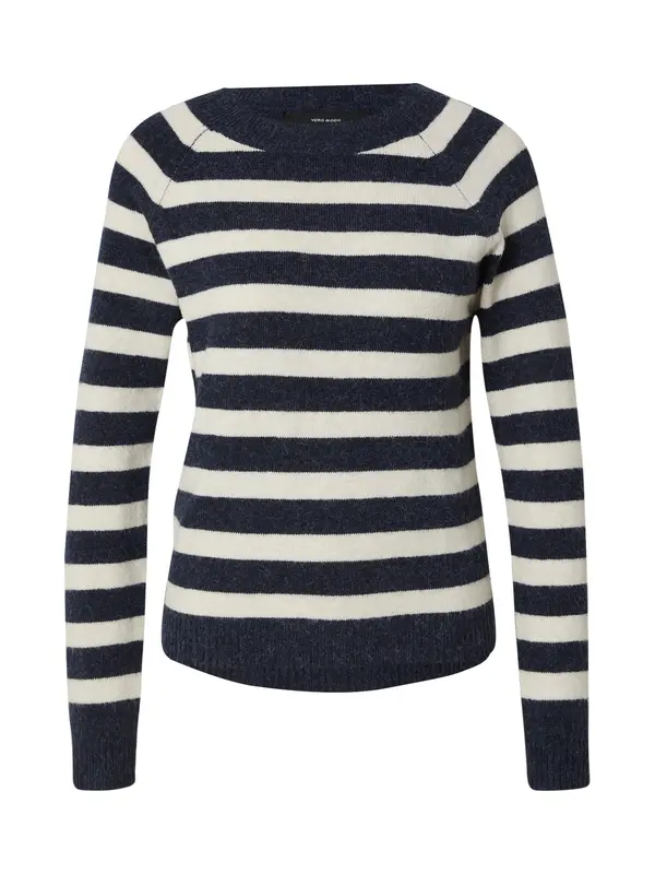 Vero Moda VERO MODA Pulover  tamno plava / bijela