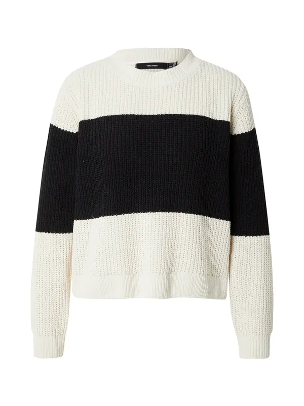 VERO MODA VERO MODA Pulover 'VMAGATE'  bež / crna