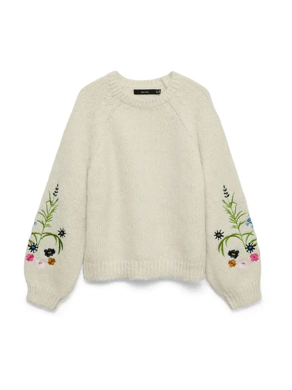 Vero Moda VERO MODA Pulover 'VMASTER'  bež / mornarsko plava / zelena / roza