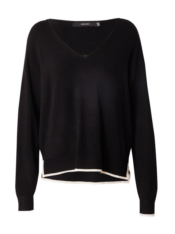 Vero Moda VERO MODA Pulover 'VMBREEZE'  bež / crna