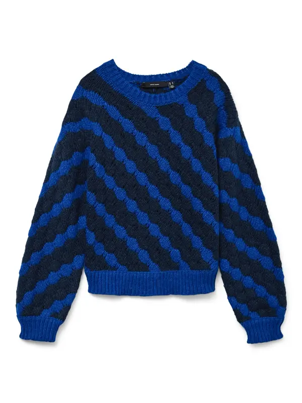 Vero Moda VERO MODA Pulover 'VMBUBLY'  plava / tamno plava