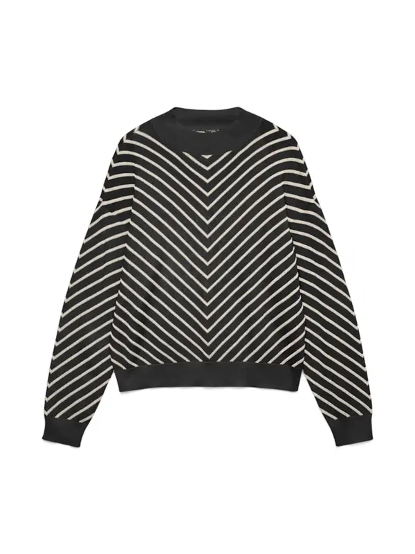VERO MODA VERO MODA Pulover 'VMCAPRICORN'  crna / bijela