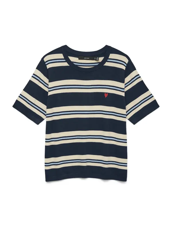 VERO MODA VERO MODA Pulover 'VMCARMELIA'  boja pijeska / mornarsko plava / svijetloplava