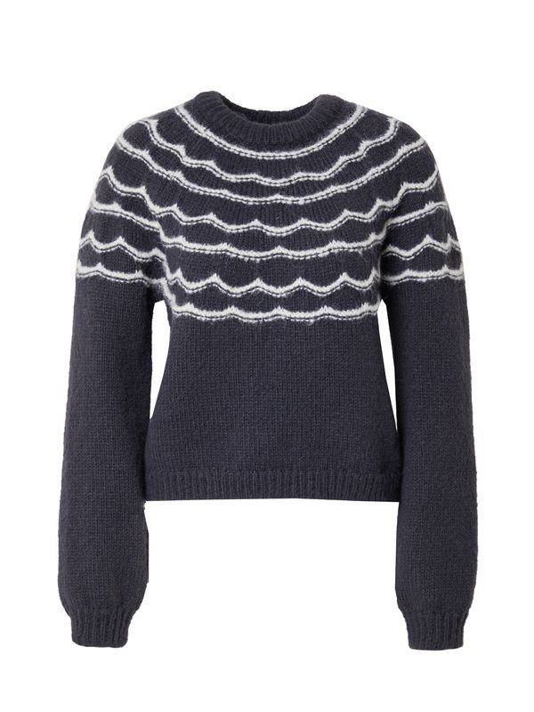 Vero Moda VERO MODA Pulover 'VMCHARMAINE'  antracit siva / bijela