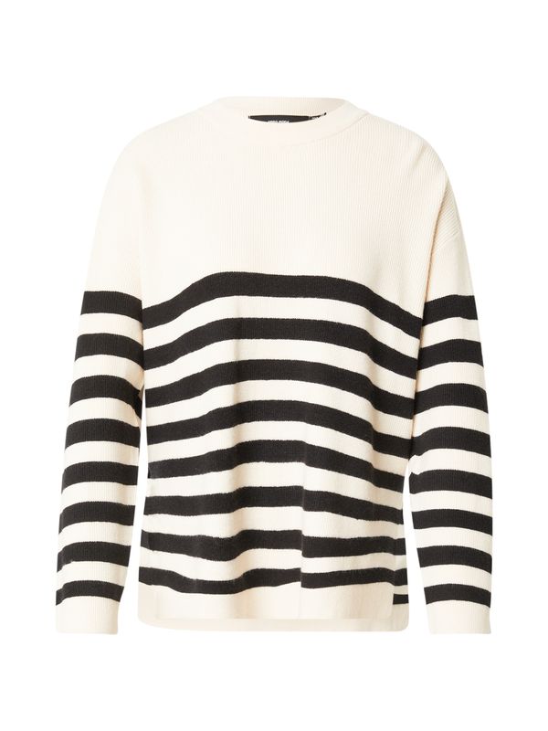 Vero Moda VERO MODA Pulover 'VMCLOVER'  crna / bijela