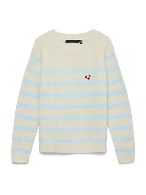 Vero Moda VERO MODA Pulover 'VMDOFFY'  boja pijeska / svijetloplava / zelena / karmin crvena