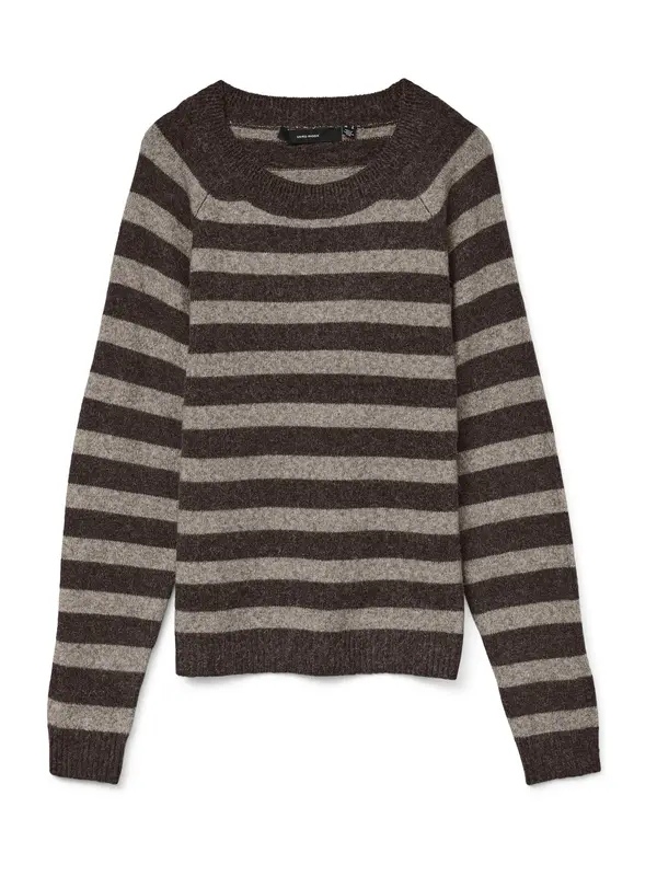 Vero Moda VERO MODA Pulover 'VMDoffy'  čokolada / smeđa melange