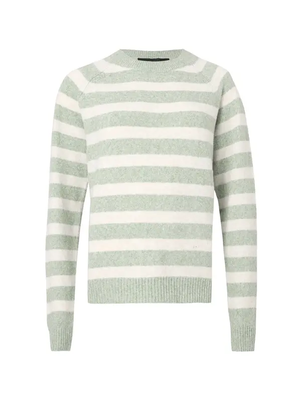 Vero Moda VERO MODA Pulover 'VMDoffy'  zelena melange / bijela