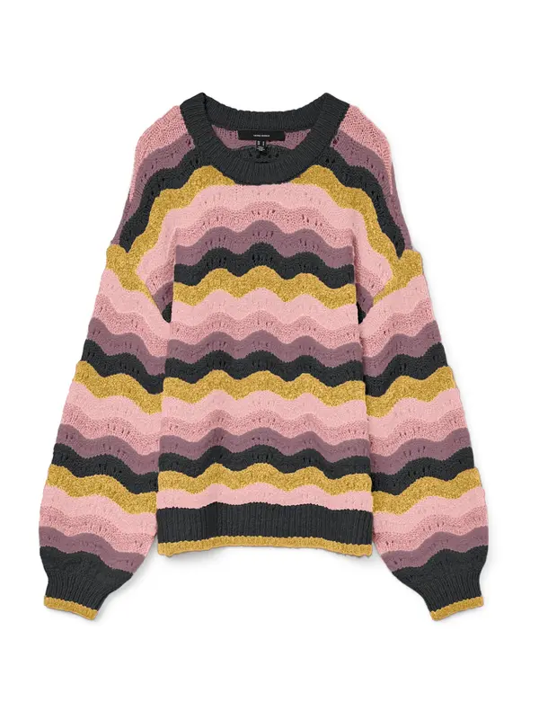Vero Moda VERO MODA Pulover 'VMDOJ'  zelena / roza / rosé
