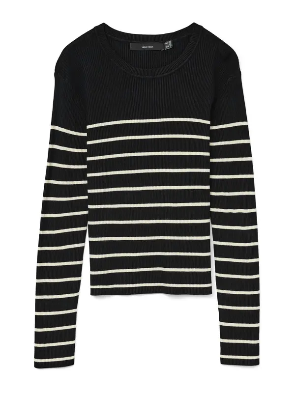 Vero Moda VERO MODA Pulover 'VMGIZELLE'  crna / bijela