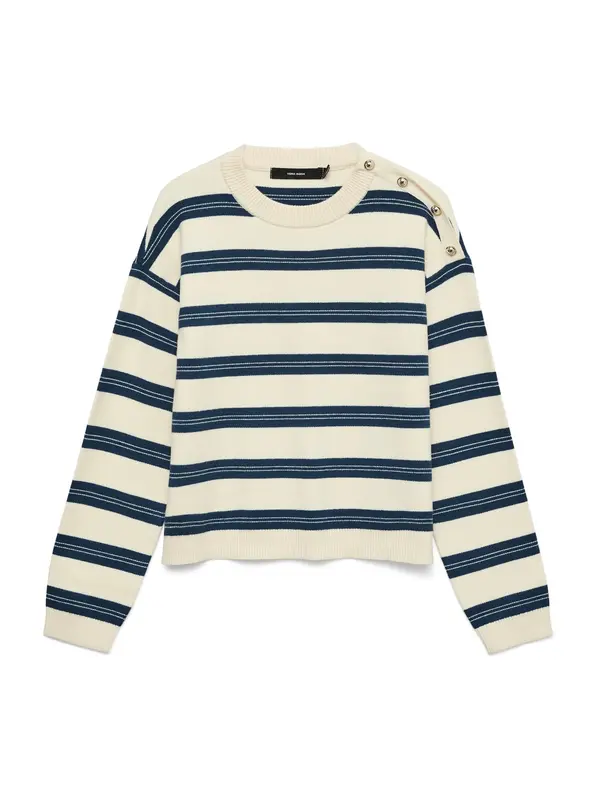 Vero Moda VERO MODA Pulover 'VMGOLD'  bež / plava