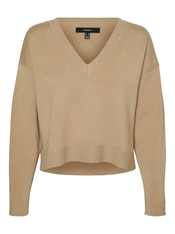 VERO MODA VERO MODA Pulover 'VMGOLD LINK'  tamno bež