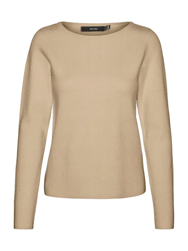 Vero Moda VERO MODA Pulover 'VMGOLD NEEDLE'  tamno bež