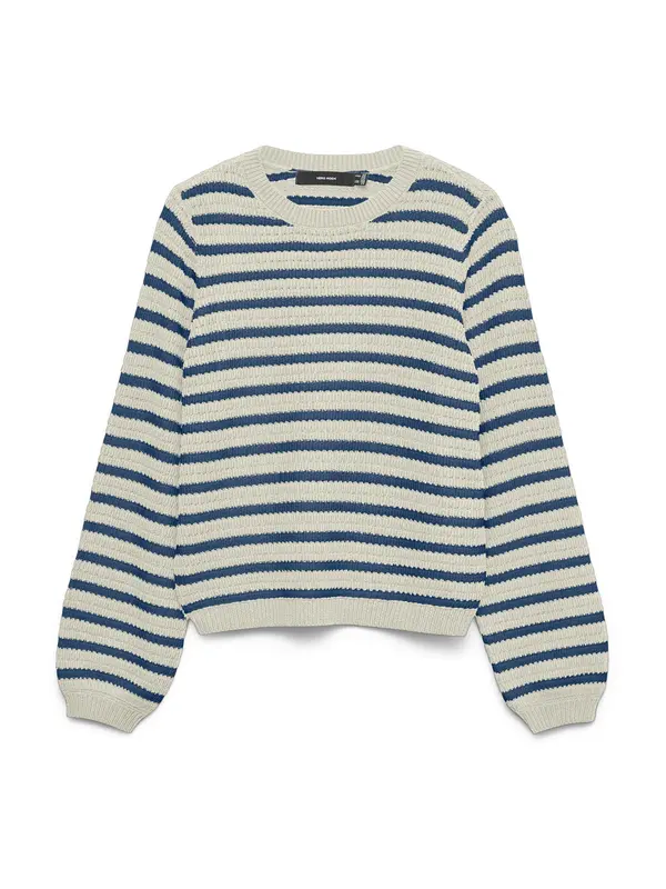 Vero Moda VERO MODA Pulover 'VMGORGEOUS'  boja slonovače / mornarsko plava