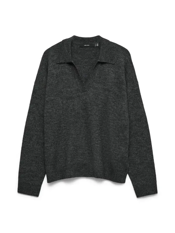 VERO MODA VERO MODA Pulover 'VMLEFILE'  siva melange