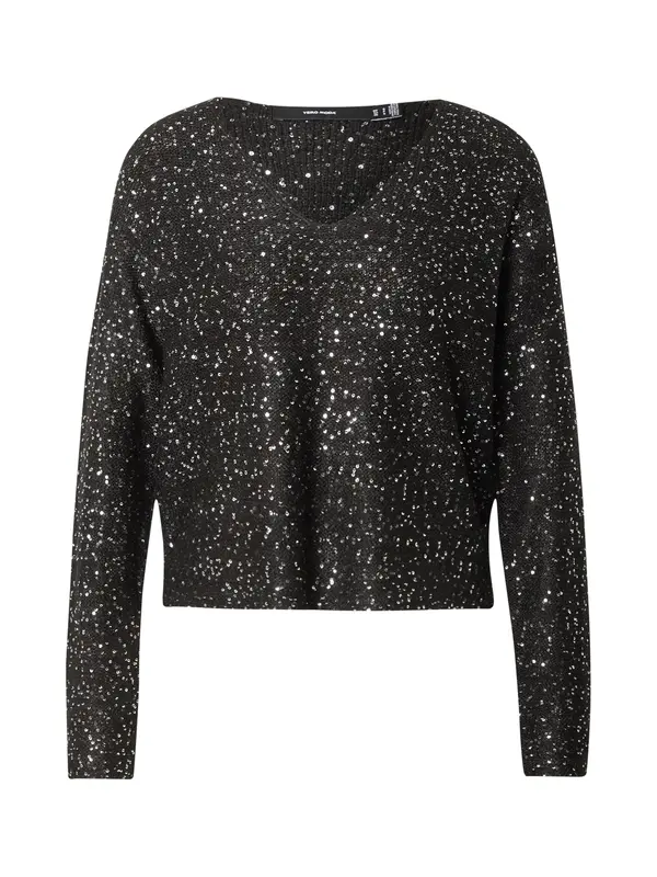 Vero Moda VERO MODA Pulover 'VMLEILANI'  crna / prozirna