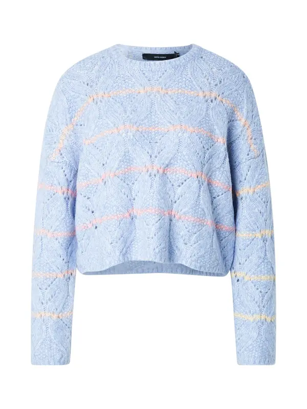 Vero Moda VERO MODA Pulover 'VMNew Hatty'  svijetloplava / žuta / svijetlozelena / pastelno narančasta