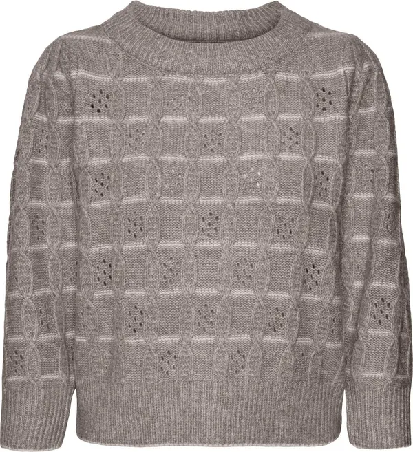Vero Moda VERO MODA Pulover 'VMNewleonor'  bež siva