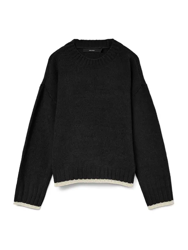 VERO MODA VERO MODA Pulover 'VMSHADOW'  boja pijeska / crna