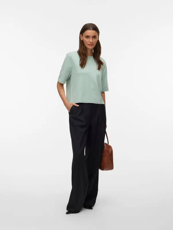 Vero Moda VERO MODA Pulover 'VMSilje'  pastelno zelena