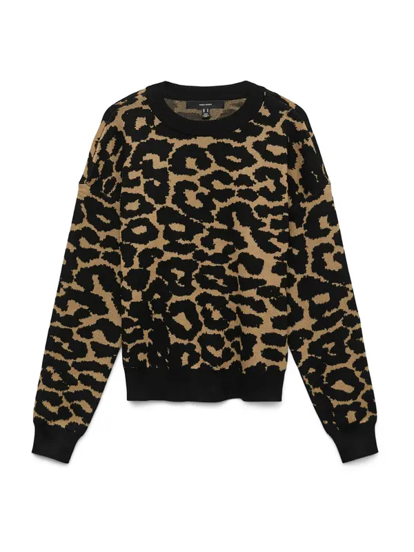 VERO MODA VERO MODA Pulover 'VMSilje'  smeđa / crna