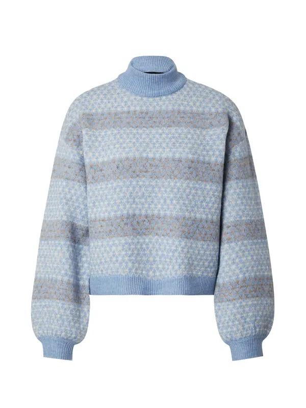 VERO MODA VERO MODA Pulover 'VMTRIXIE'  boja devine dlake (camel) / plavi traper / bijela