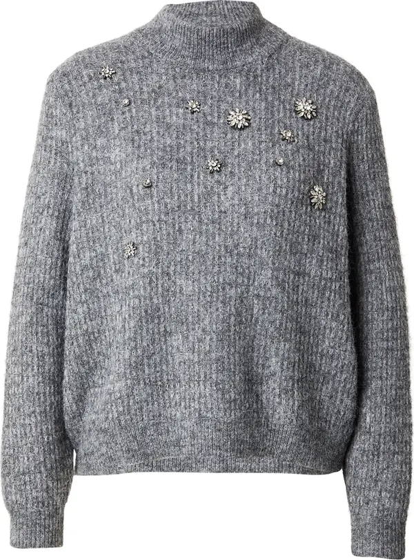 Vero Moda VERO MODA Pulover 'VMVENEDIG'  siva melange / srebro