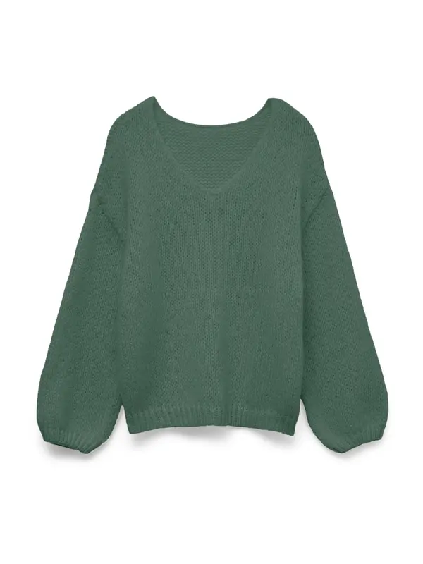 Vero Moda VERO MODA Široki pulover 'VMMaybe'  tamno zelena