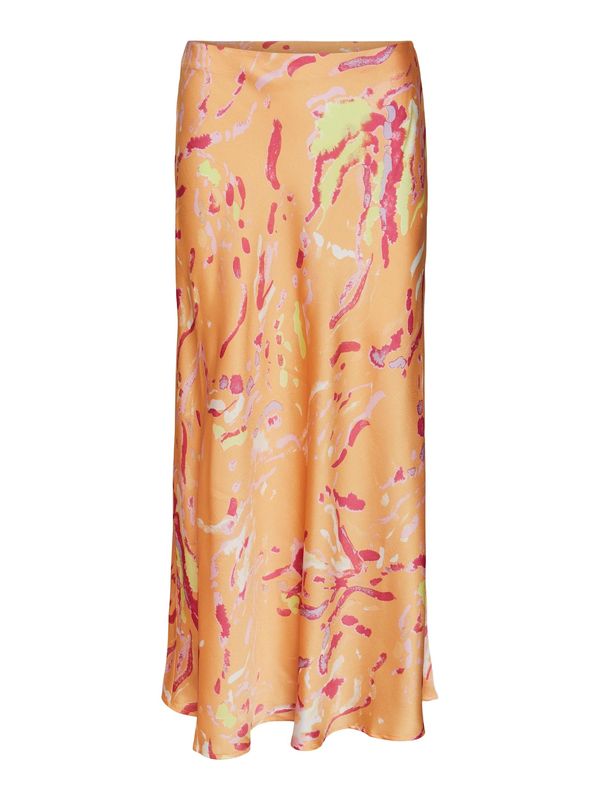 VERO MODA VERO MODA Suknja 'HEART OLI'  svijetložuta / pastelno ljubičasta / svijetlonarančasta / fuksija