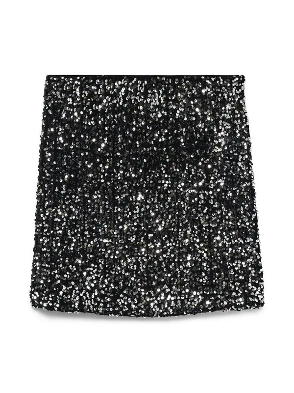 VERO MODA VERO MODA Suknja 'VMBELLA'  crna / srebro
