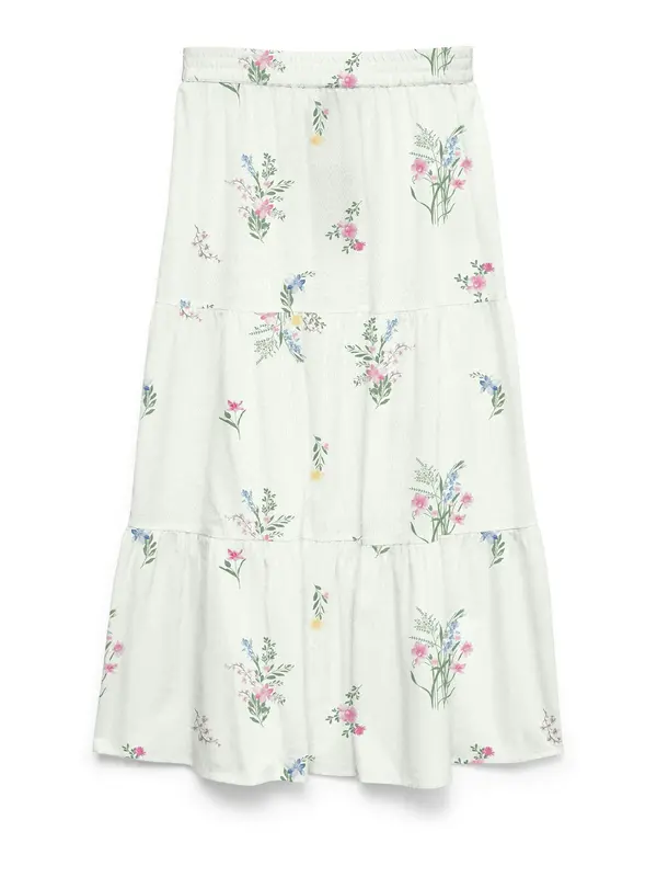 Vero Moda VERO MODA Suknja 'VMDICTHE'  žuta / tamno zelena / sivkasto ljubičasta (mauve) / bijela