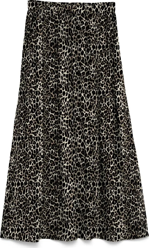 Vero Moda VERO MODA Suknja 'VMEASY JOY'  sivkasto bež / svijetlosiva / crna