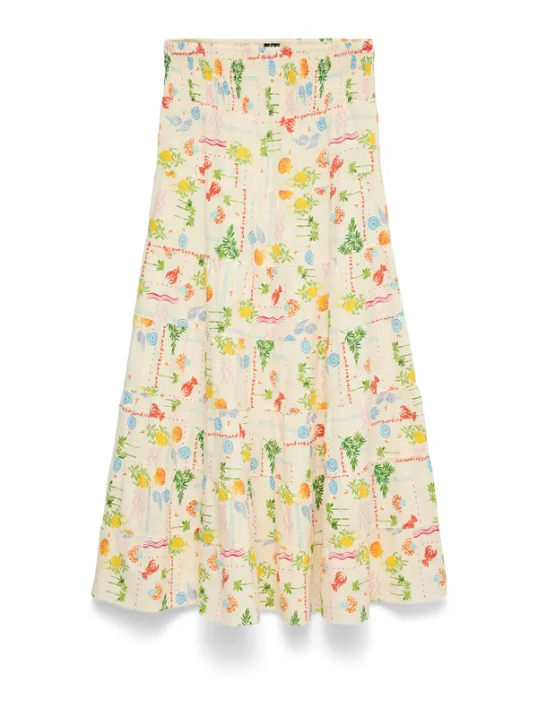 VERO MODA VERO MODA Suknja 'VMElena'  boja pijeska / žuta / zelena / crvena