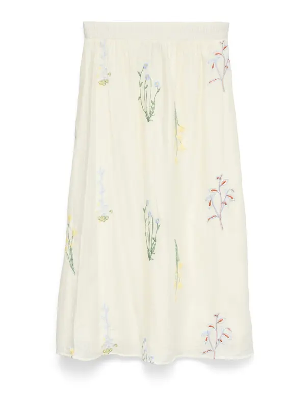 Vero Moda VERO MODA Suknja 'VMLINA'  svijetloplava / žuta / zelena / bijela