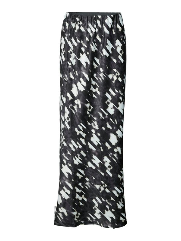 VERO MODA VERO MODA Suknja 'VMMERLE'  svijetlosiva / crna / bijela