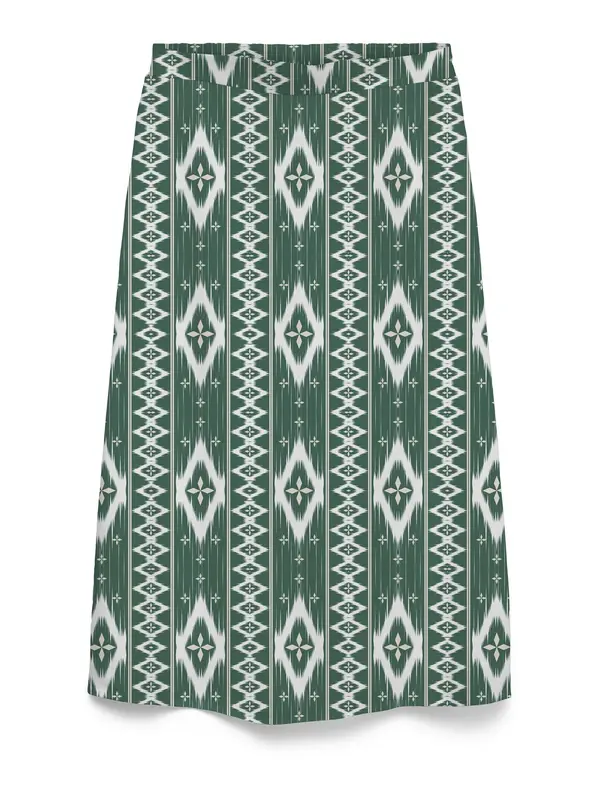 Vero Moda VERO MODA Suknja 'VMMYMILO'  bež / zelena / bijela