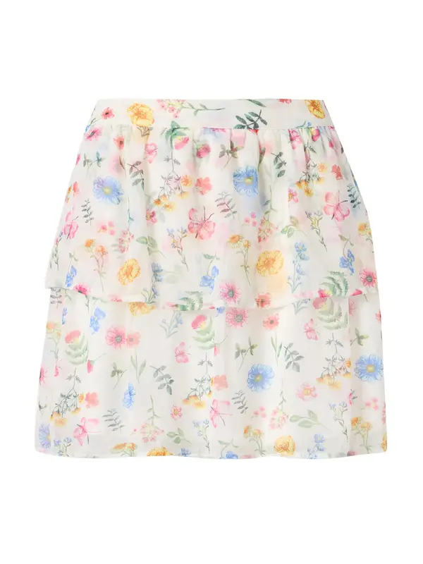 VERO MODA VERO MODA Suknja 'VMSILLE'  svijetloplava / marelica / prljavo roza / bijela