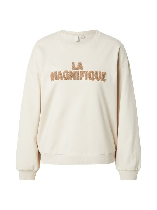 VERO MODA VERO MODA Sweater majica 'VMCLORA'  ecru/prljavo bijela / svijetlosmeđa