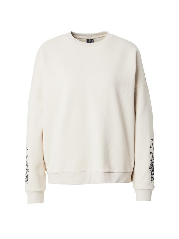 VERO MODA VERO MODA Sweater majica 'VMKAROL'  bež / mornarsko plava