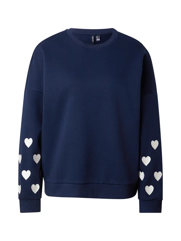 Vero Moda VERO MODA Sweater majica 'VMKAROL'  mornarsko plava / bijela