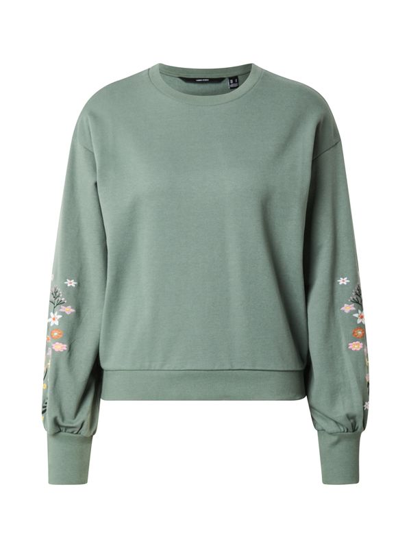 Vero Moda VERO MODA Sweater majica 'VMSELIN'  zelena / narančasta / roza / bijela