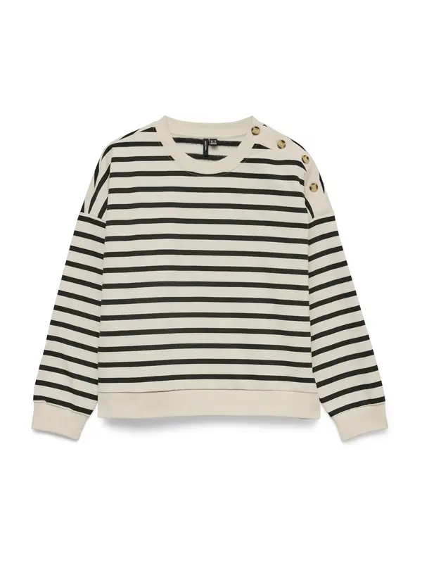 Vero Moda VERO MODA Sweater majica 'VMTONY'  boja pijeska / crna