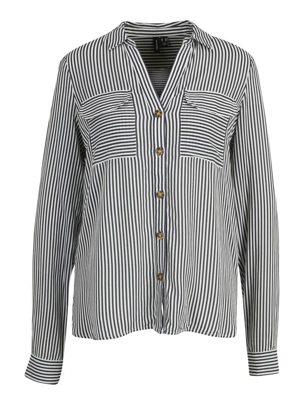 Vero Moda Tall Vero Moda Tall Bluza 'BUMPY'  crna / bijela