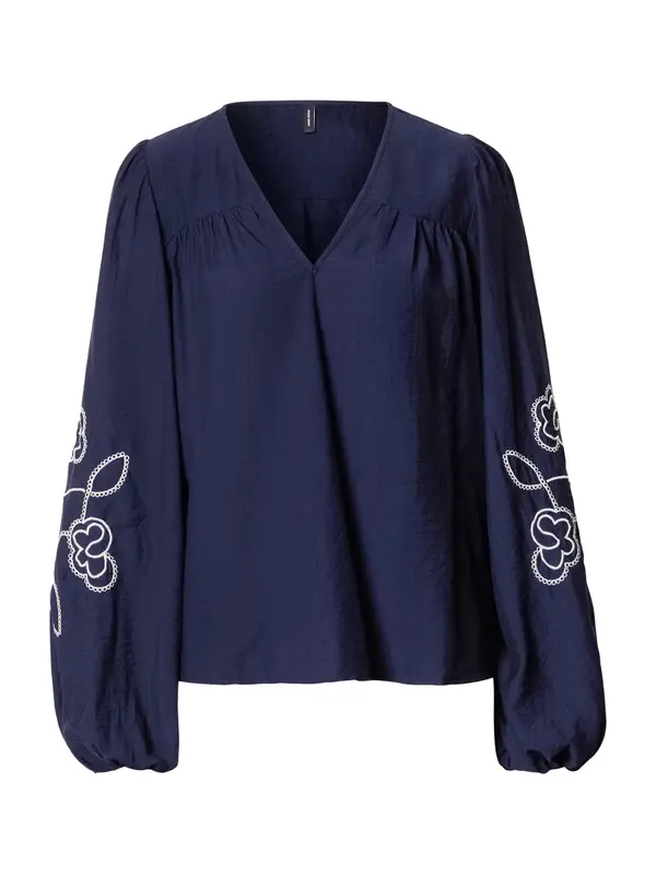 Vero Moda Vero Moda Tall Bluza 'VMANYA'  mornarsko plava / bijela