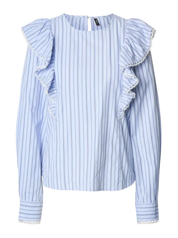 Vero Moda Vero Moda Tall Bluza 'VMFANNI'  plava / svijetloplava / bijela