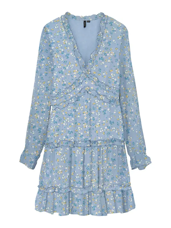Vero Moda Vero Moda Tall Haljina 'VMSMILLA'  opal / limun / kraljevski zelena / bijela