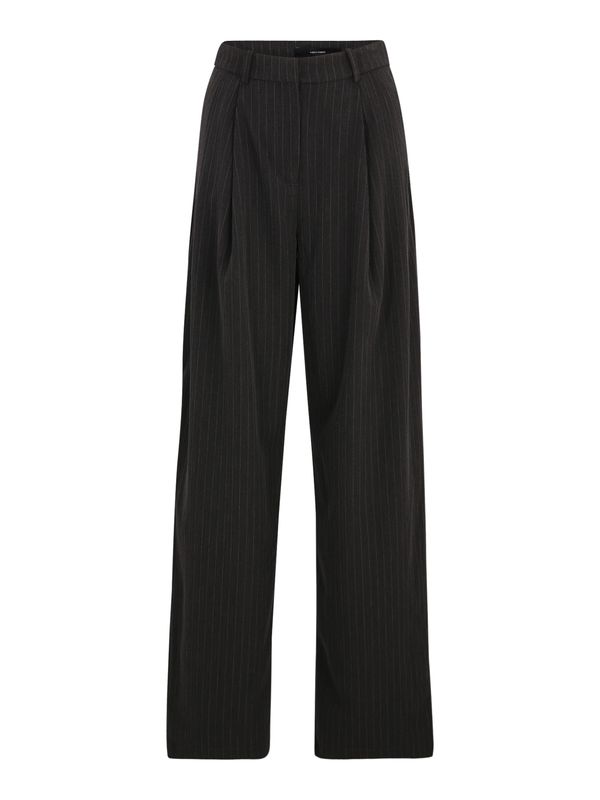 Vero Moda Tall Vero Moda Tall Hlače s naborima 'VMSILJE'  svijetlosiva / tamo siva