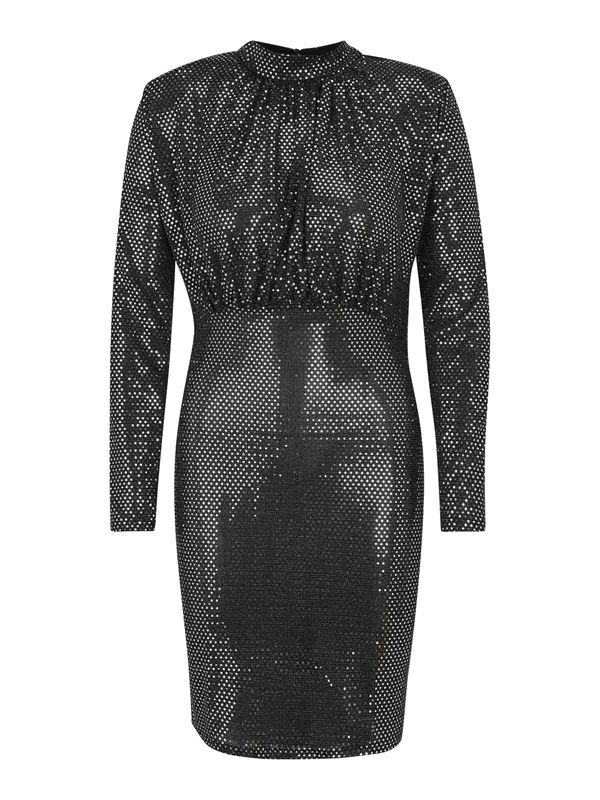 Vero Moda Tall Vero Moda Tall Koktel haljina 'VMEVALINE'  crna / srebro