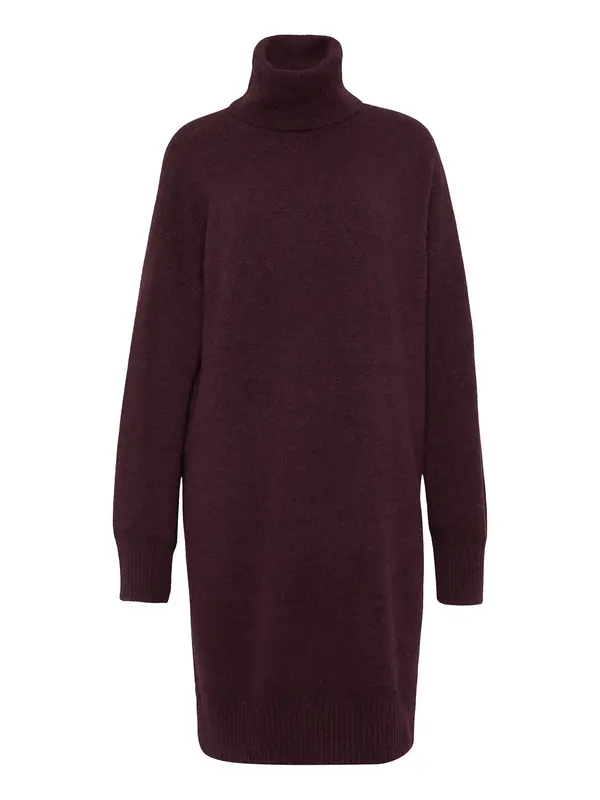 Vero Moda Tall Vero Moda Tall Pletena haljina 'VMAQUARIUS'  boja vina